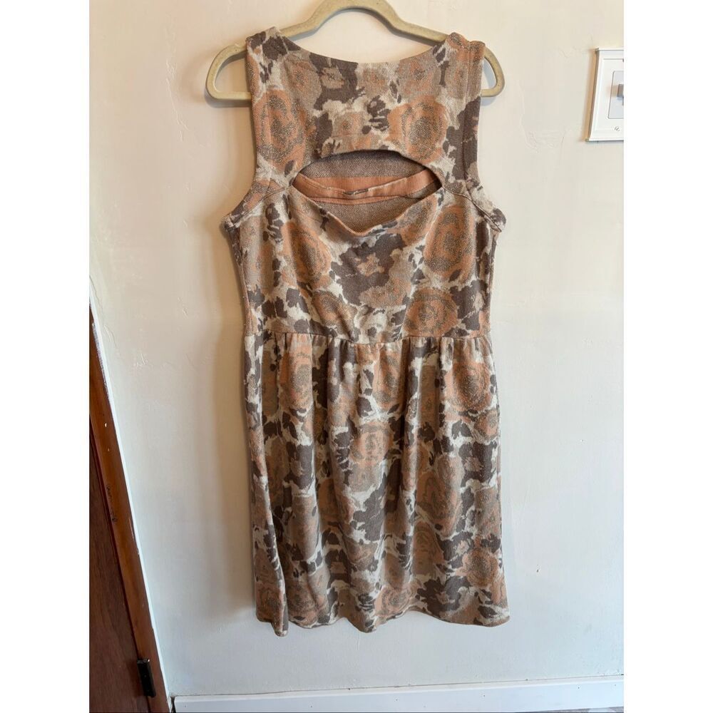 Anthropologie Knitted & Knotted Glinting Persica Sweater Dress XL Floral Fit & F - Picture 9 of 10